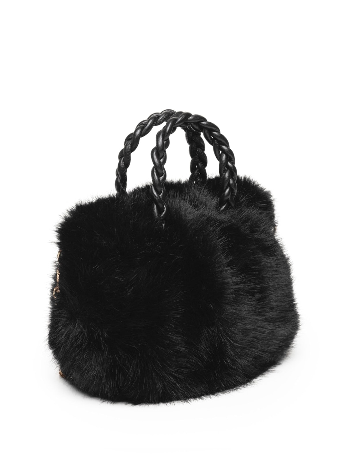 Bolsa Feminina Fur Preto Market 33