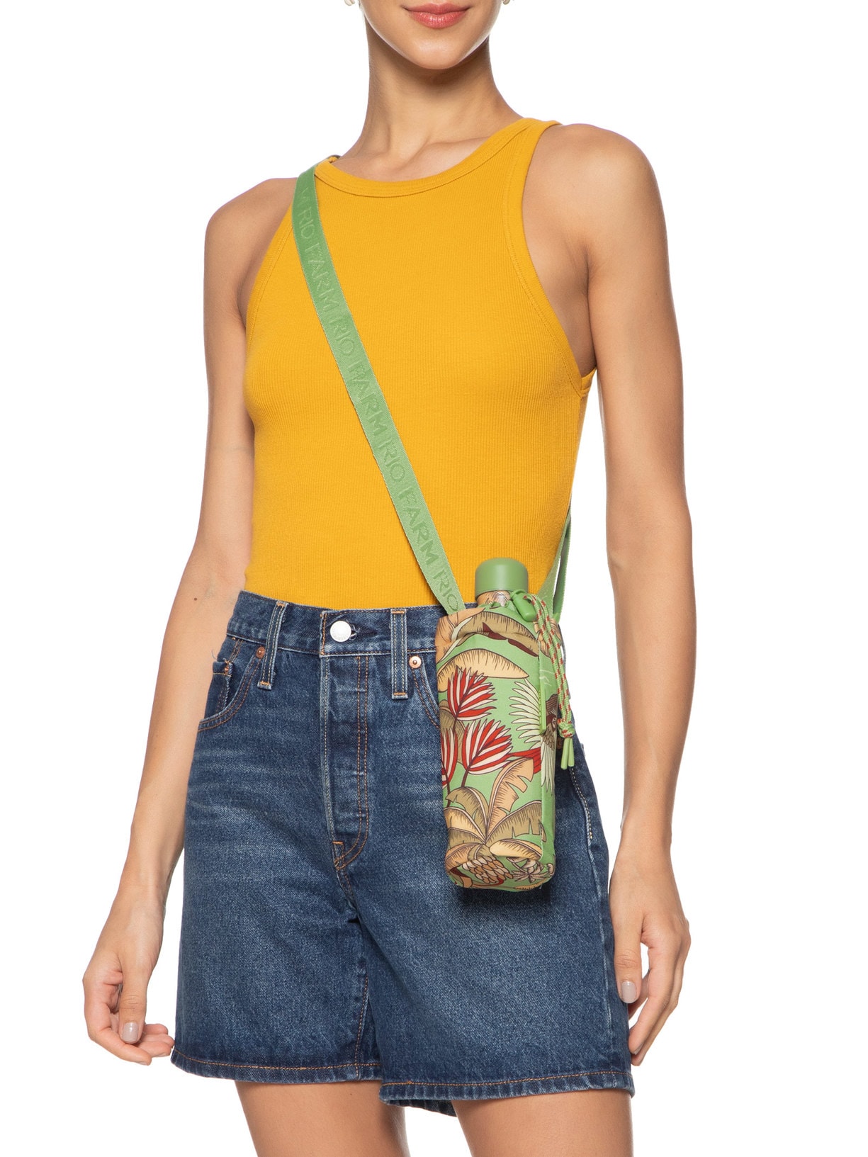 Bolsa Feminina Glub Revoada Tropical Verde  Farm Etc