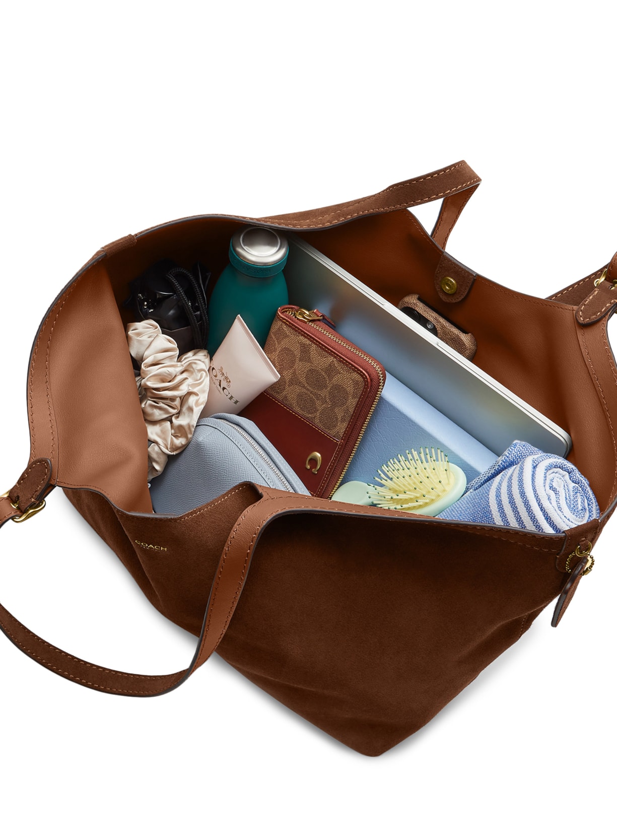 Bolsa Feminina Gramercy Tote Suede Warm Marrom Coach