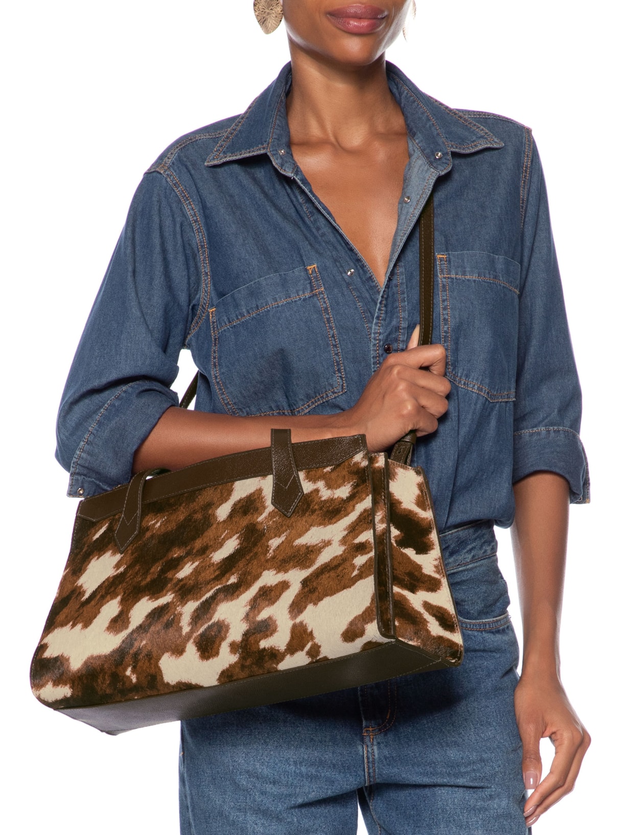 Bolsa Feminina Grande Animal Print Arezzo