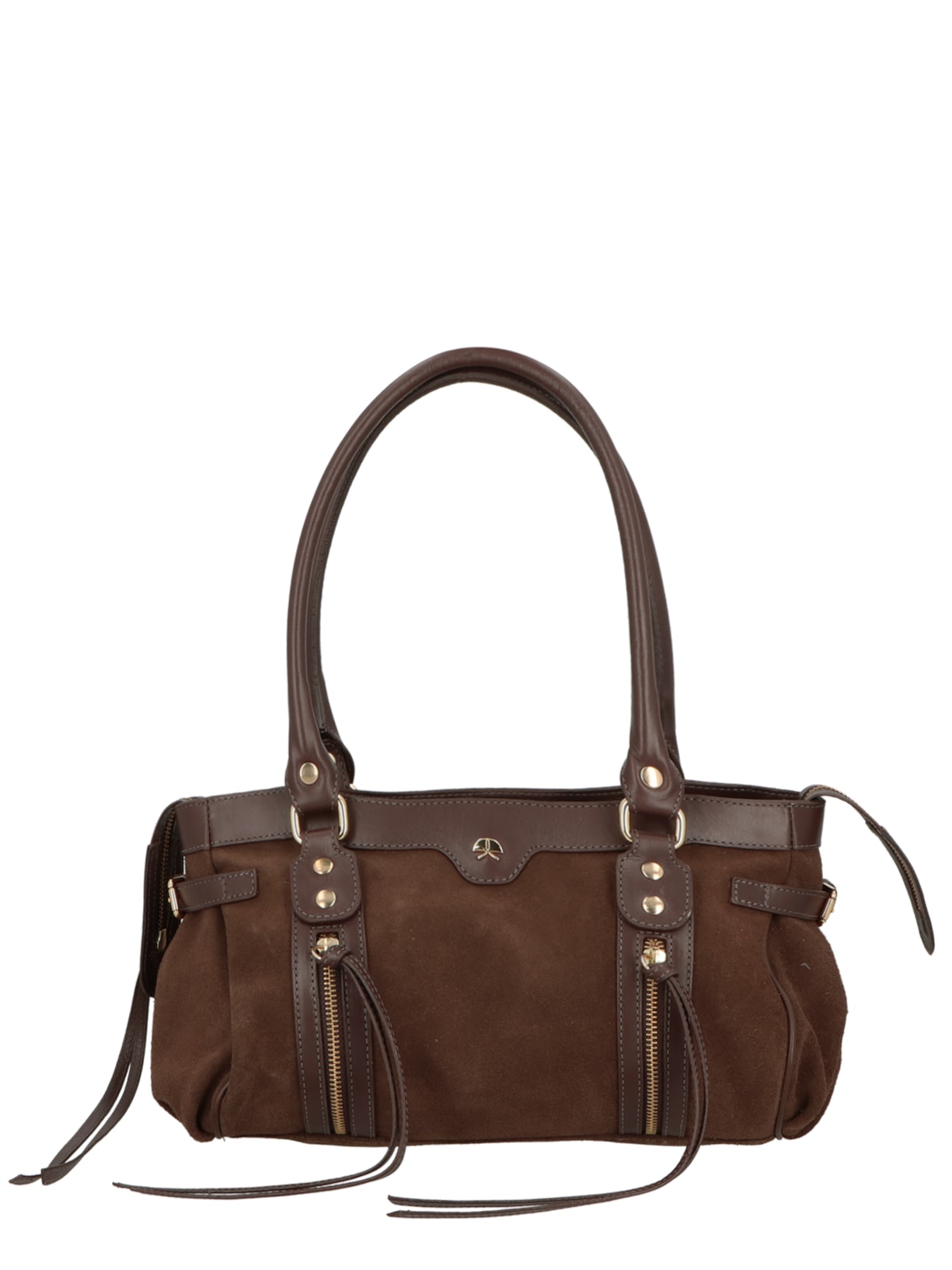 Bolsa Feminina Grande Baguete Marrom Luiza Barcelos
