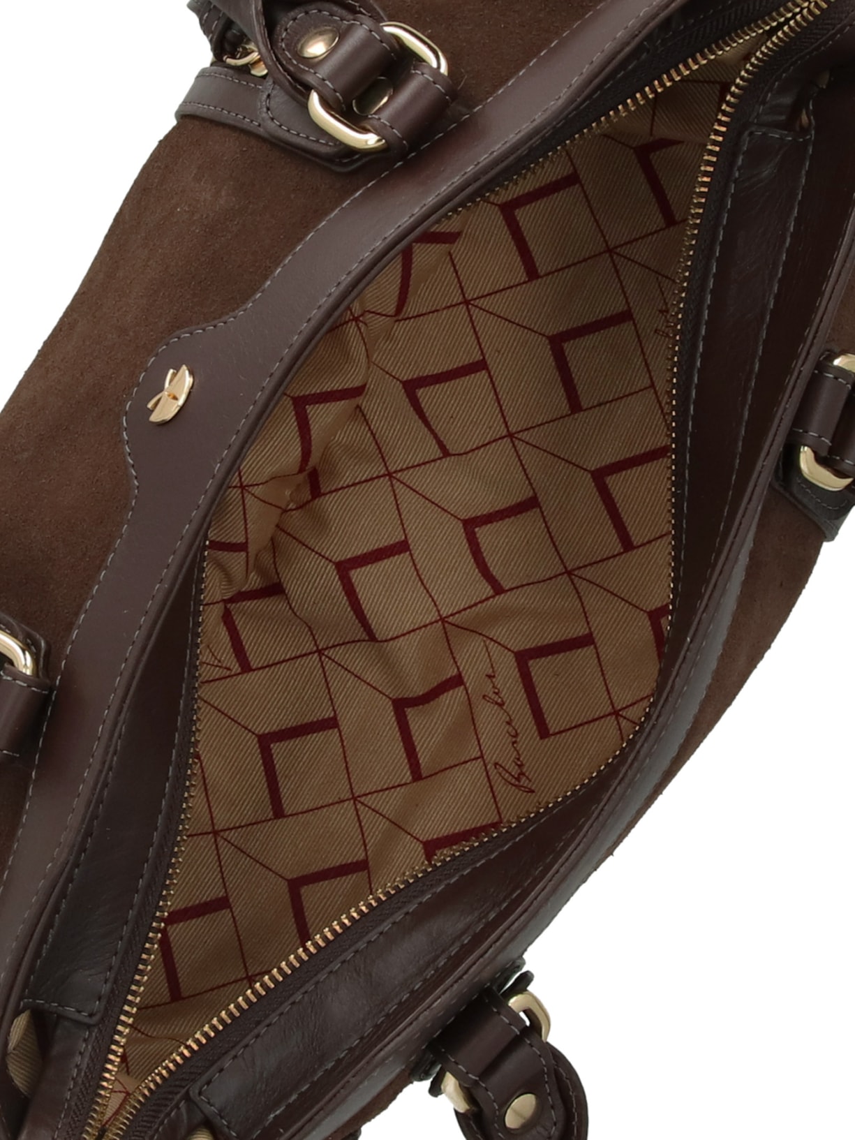 Bolsa Feminina Grande Baguete Marrom Luiza Barcelos