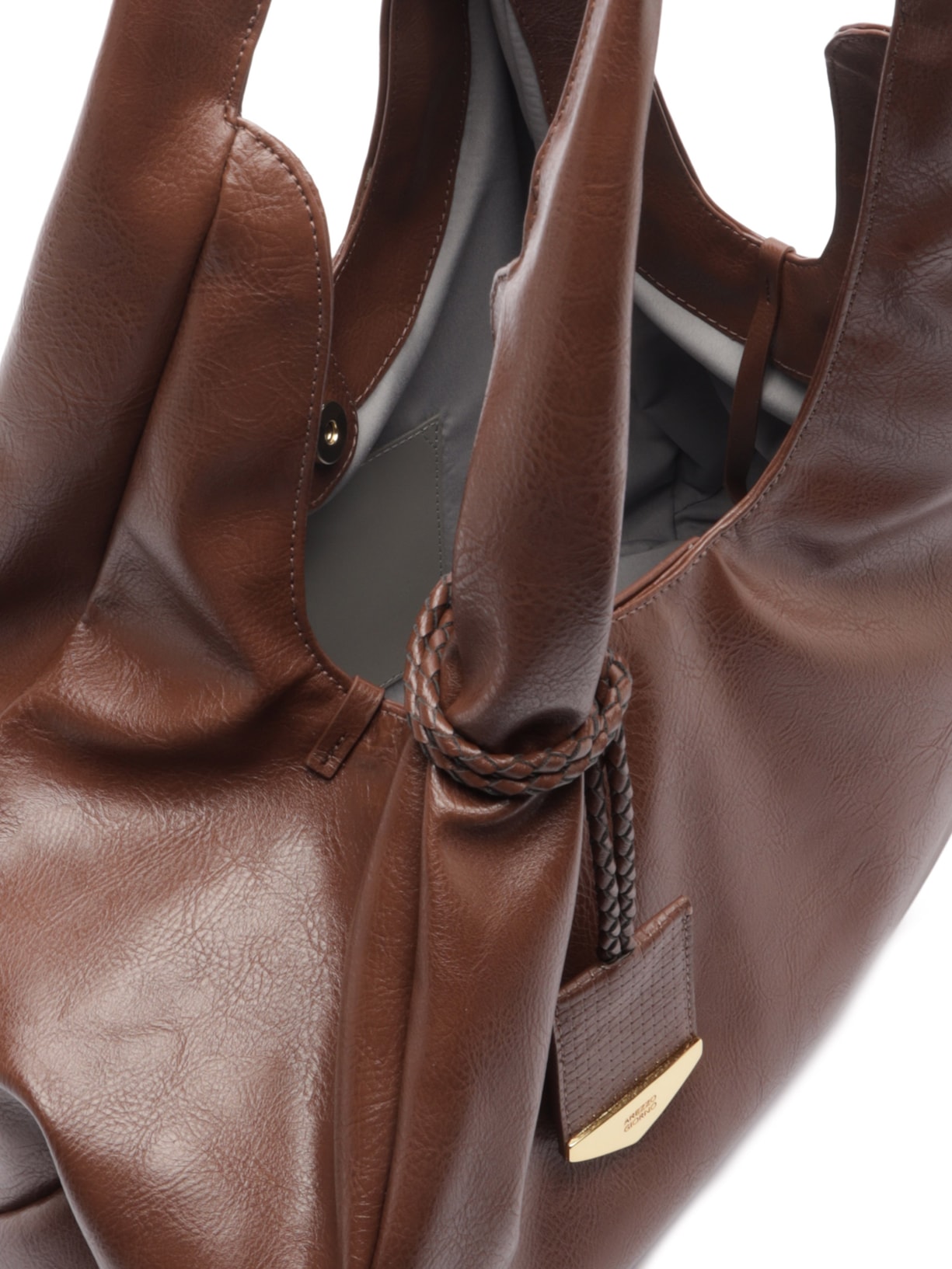 Bolsa Feminina Grande Cab Rus/Ecr T Marrom Arezzo