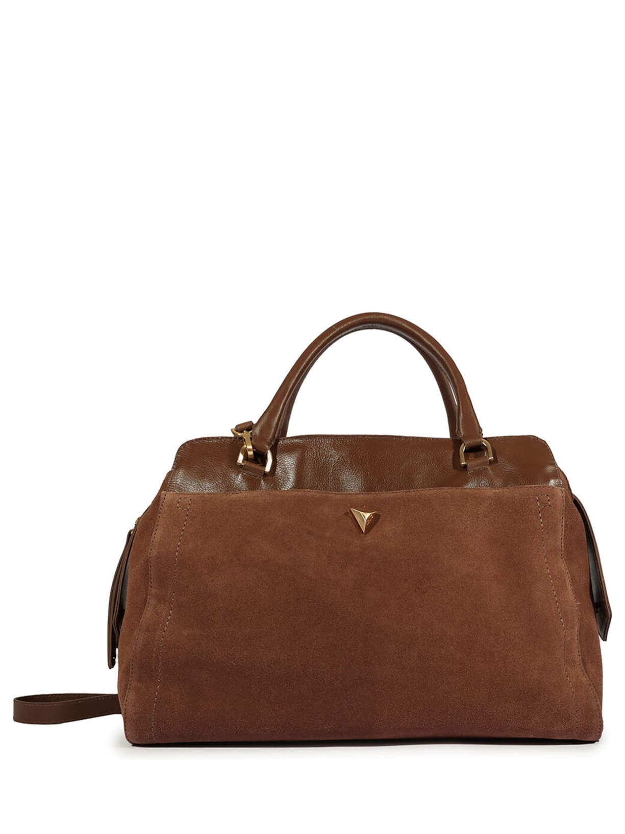 Bolsa Feminina Grande Camurça - Marrom