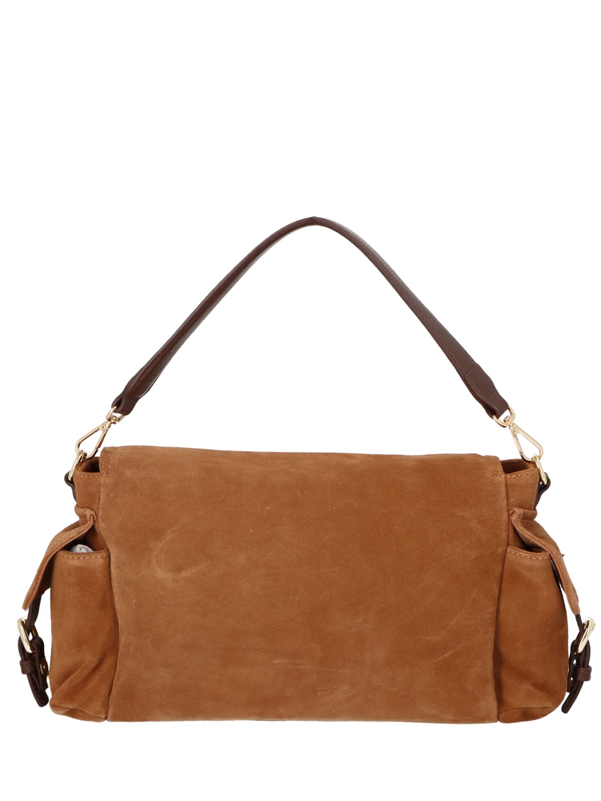 Bolsa Feminina Grande Camurça Viena Marrom Luiza Barcelos