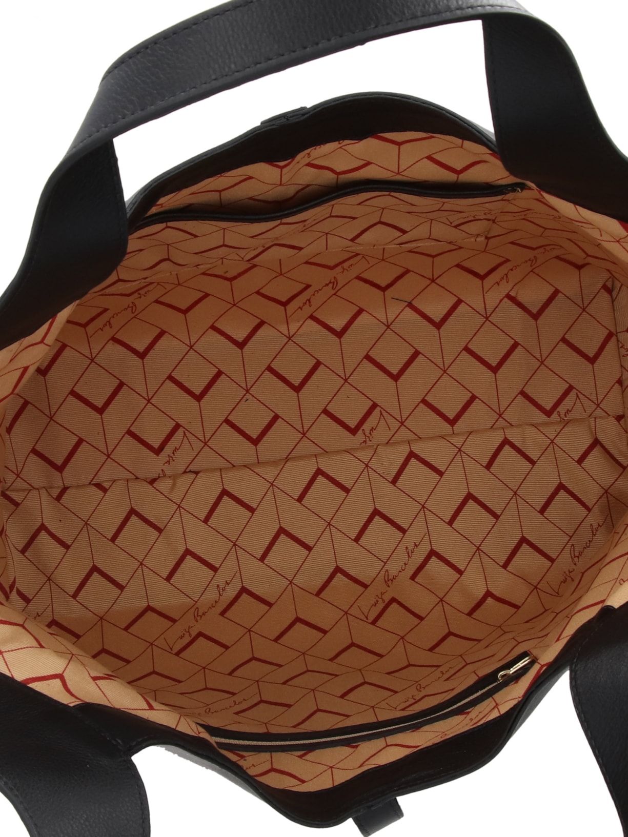 Bolsa Feminina Grande com Fecho Dourado – Preto Luiza Barcelos