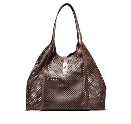 Bolsa Feminina Grande Couro Panamá - Marrom