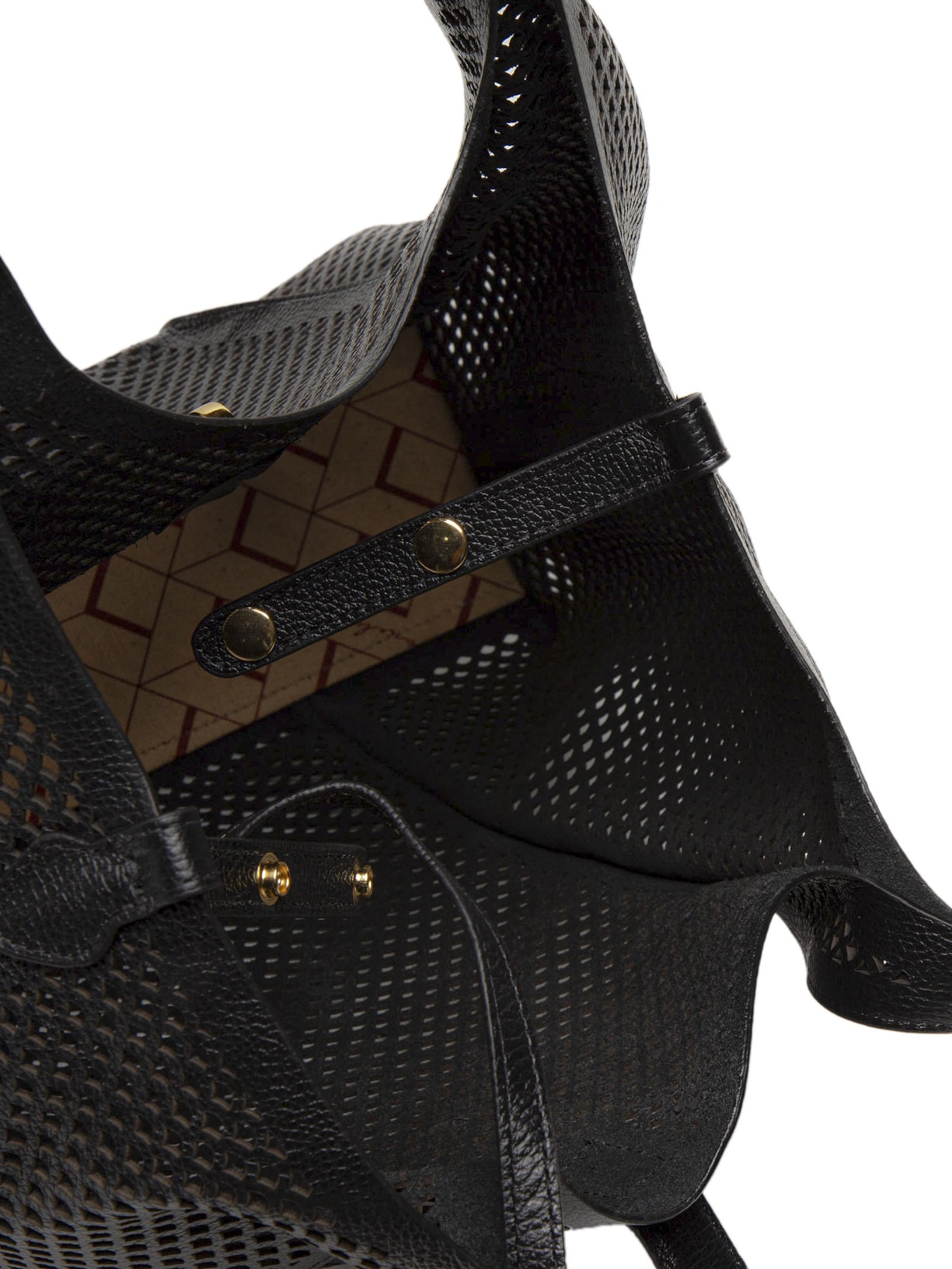 Bolsa Feminina Grande Couro Panamá Preto Luiza Barcelos