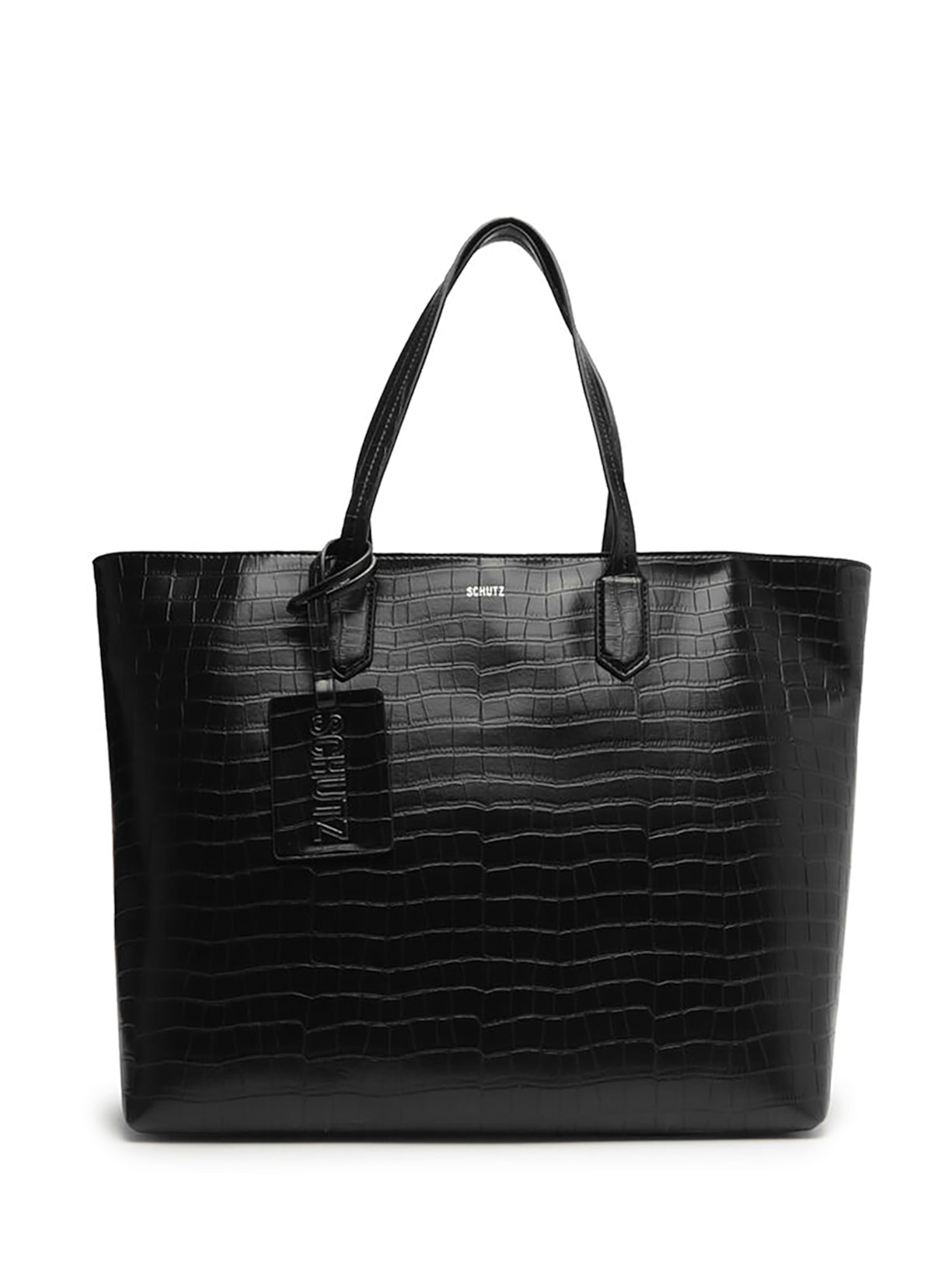 Bolsa Feminina Grande Croco Wani - Preto