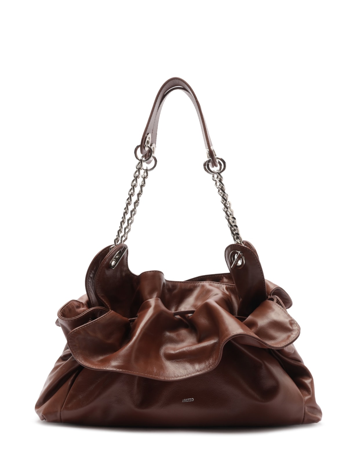 Bolsa Feminina Grande Easy Leather - Marrom