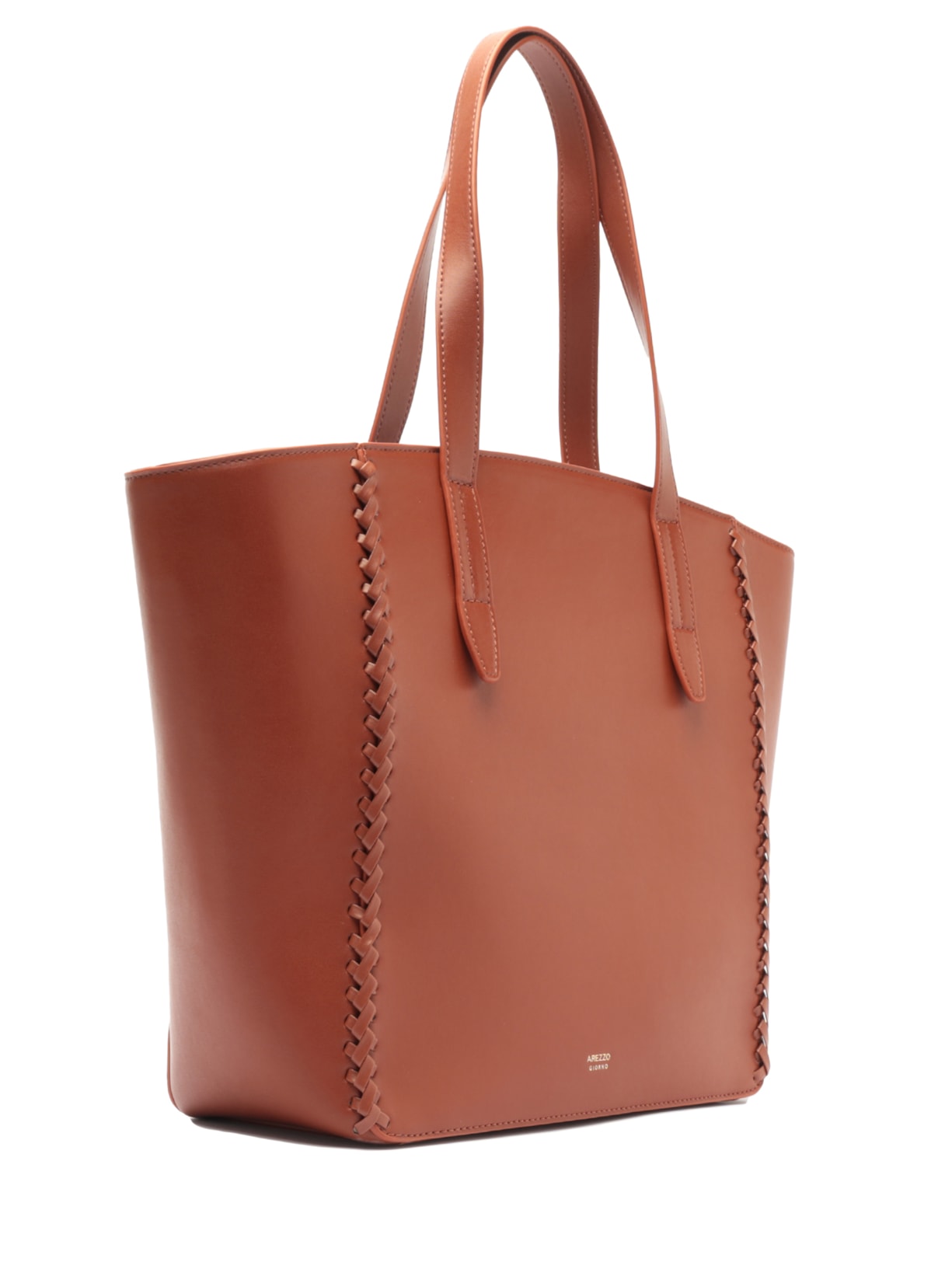Bolsa Feminina Grande Eco Calf Marrom Arezzo
