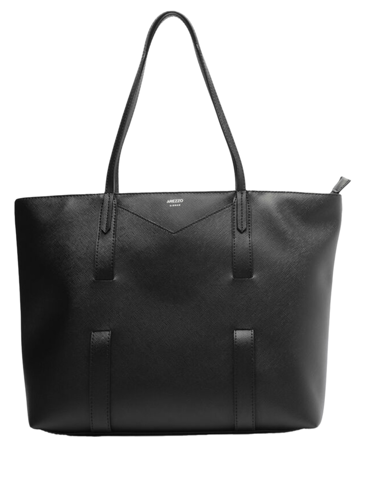 Bolsa Feminina Grande Eco Safiano - Preto