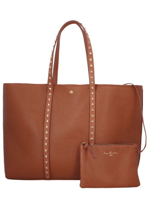 Bolsa Feminina Grande Em Couro - Marrom