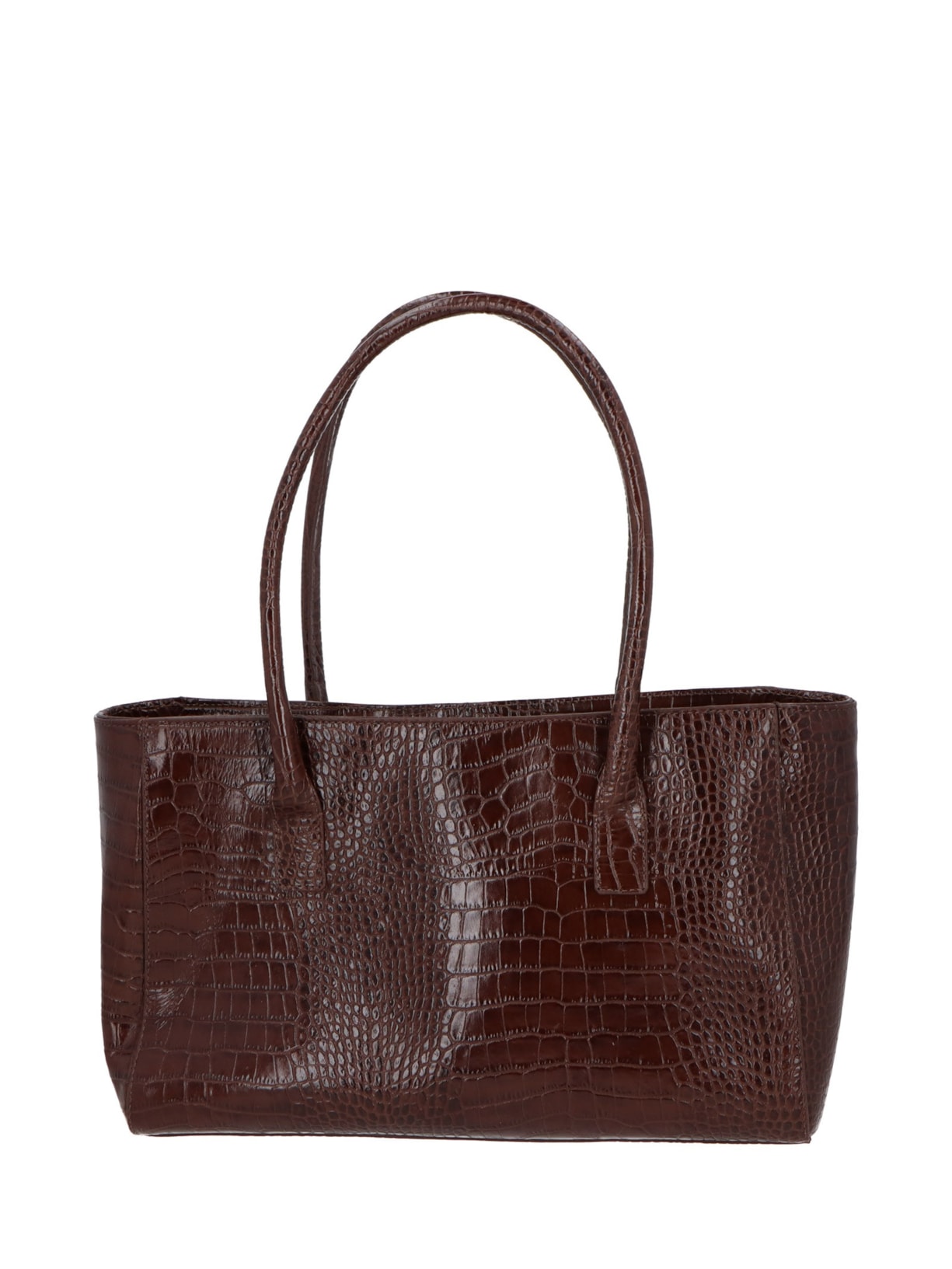 Bolsa Feminina Grande Em Couro Marrom Luiza Barcelos