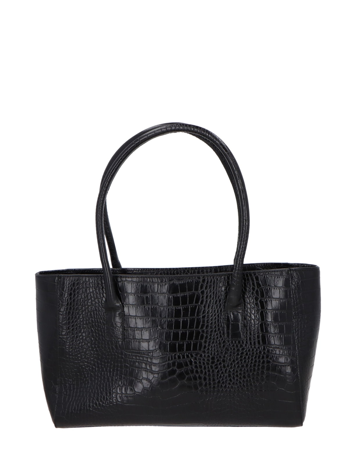 Bolsa Feminina Grande Em Couro Preto Luiza Barcelos