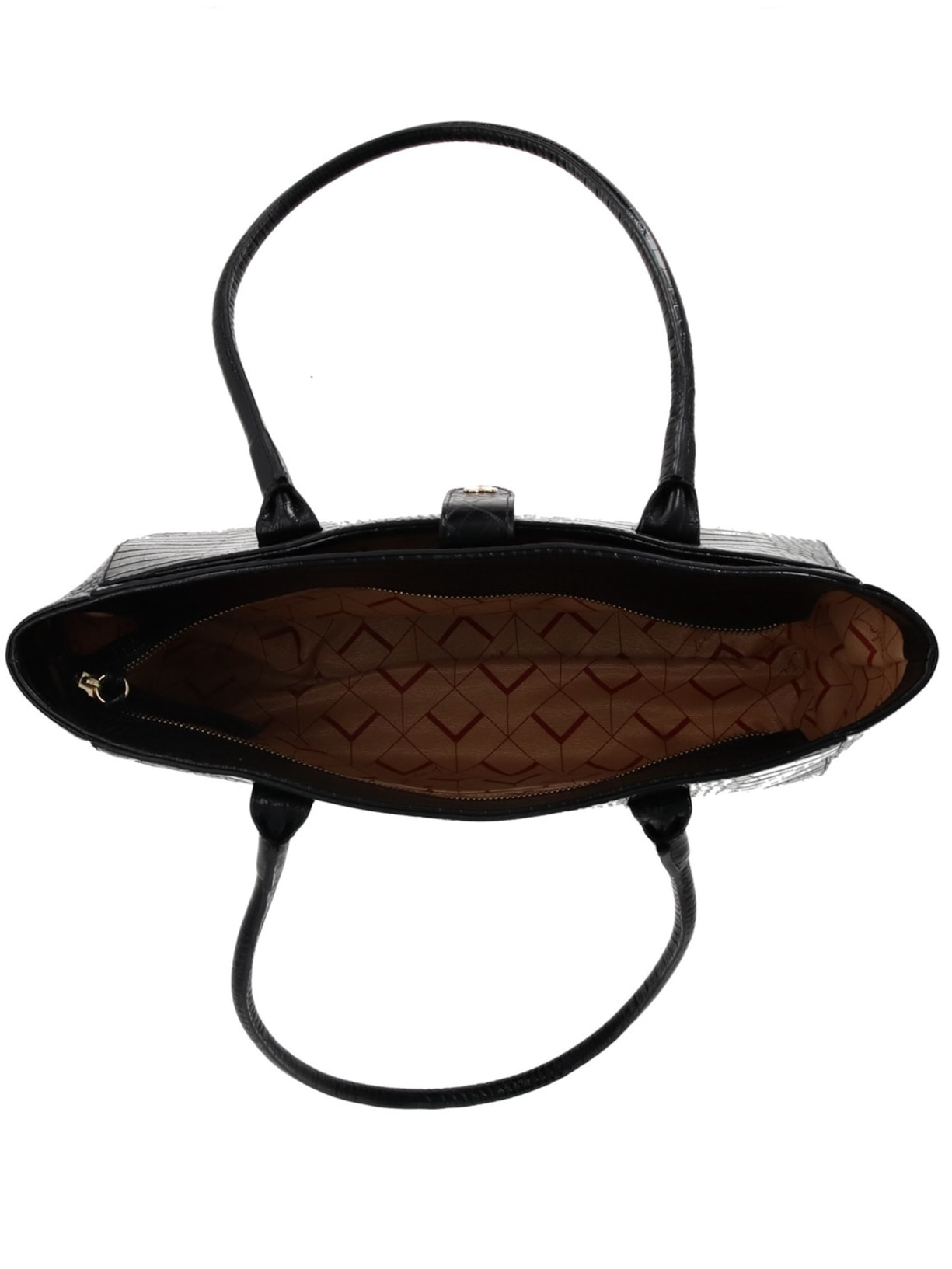 Bolsa Feminina Grande Em Couro Preto Luiza Barcelos