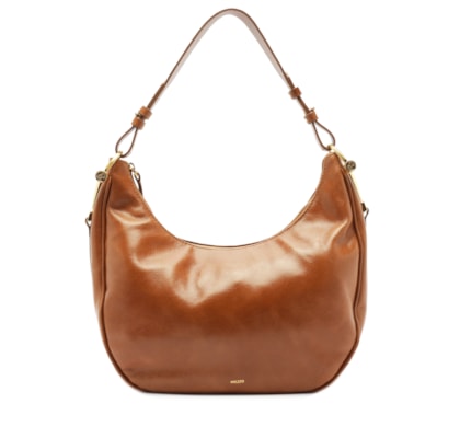 Bolsa Feminina Grande Hobo Leather Arizona - Marrom