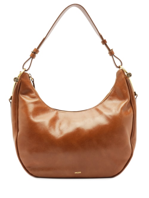 Bolsa Feminina Grande Hobo Leather Arizona - Marrom
