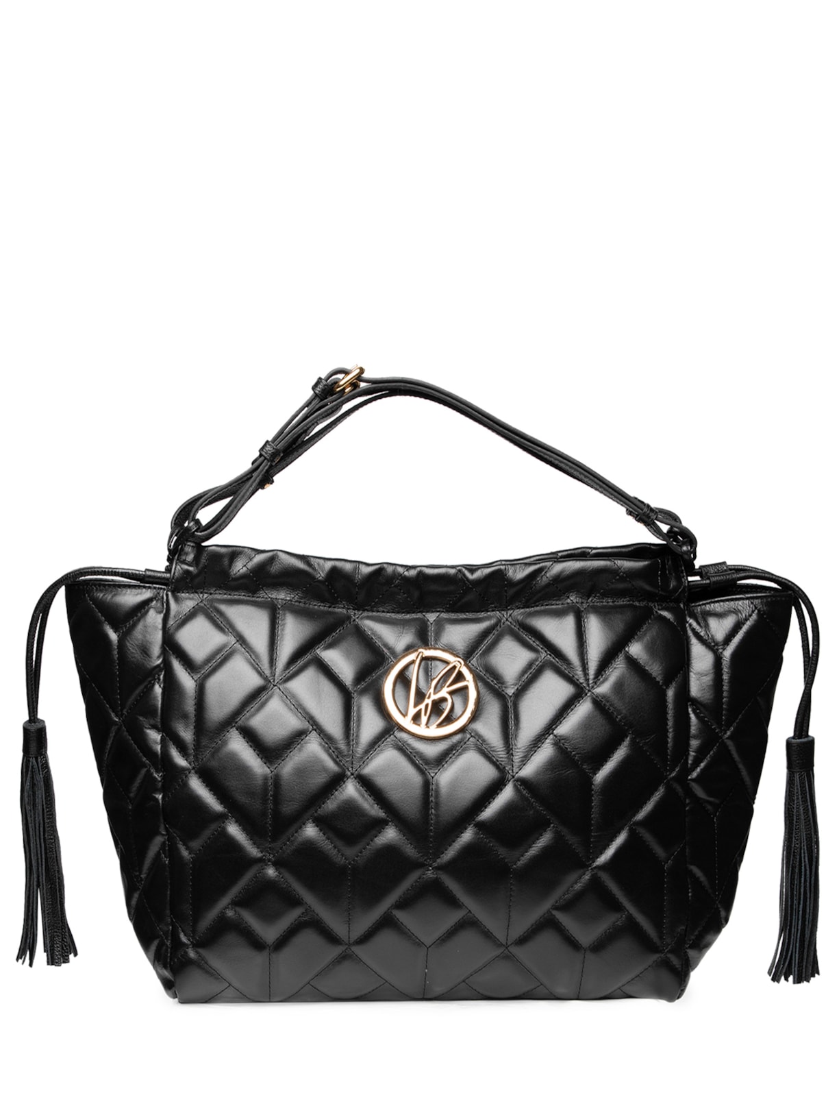 Bolsa Feminina Grande Hobo Tassel - Preto