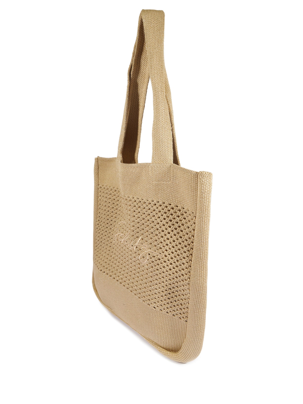 Bolsa Feminina Grande Knit Bege Schutz