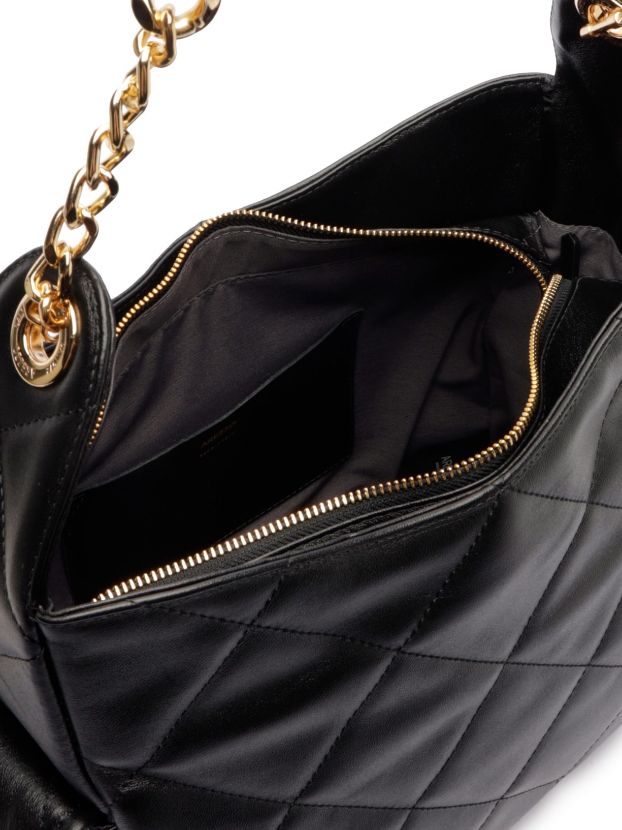 Bolsa Feminina Grande Napa Couro Caprino Preto Arezzo