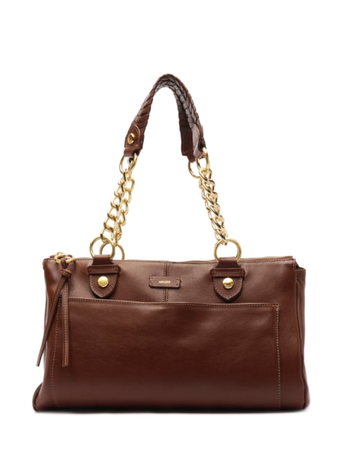 Bolsa Feminina Grande Napa Light Sand - Marrom