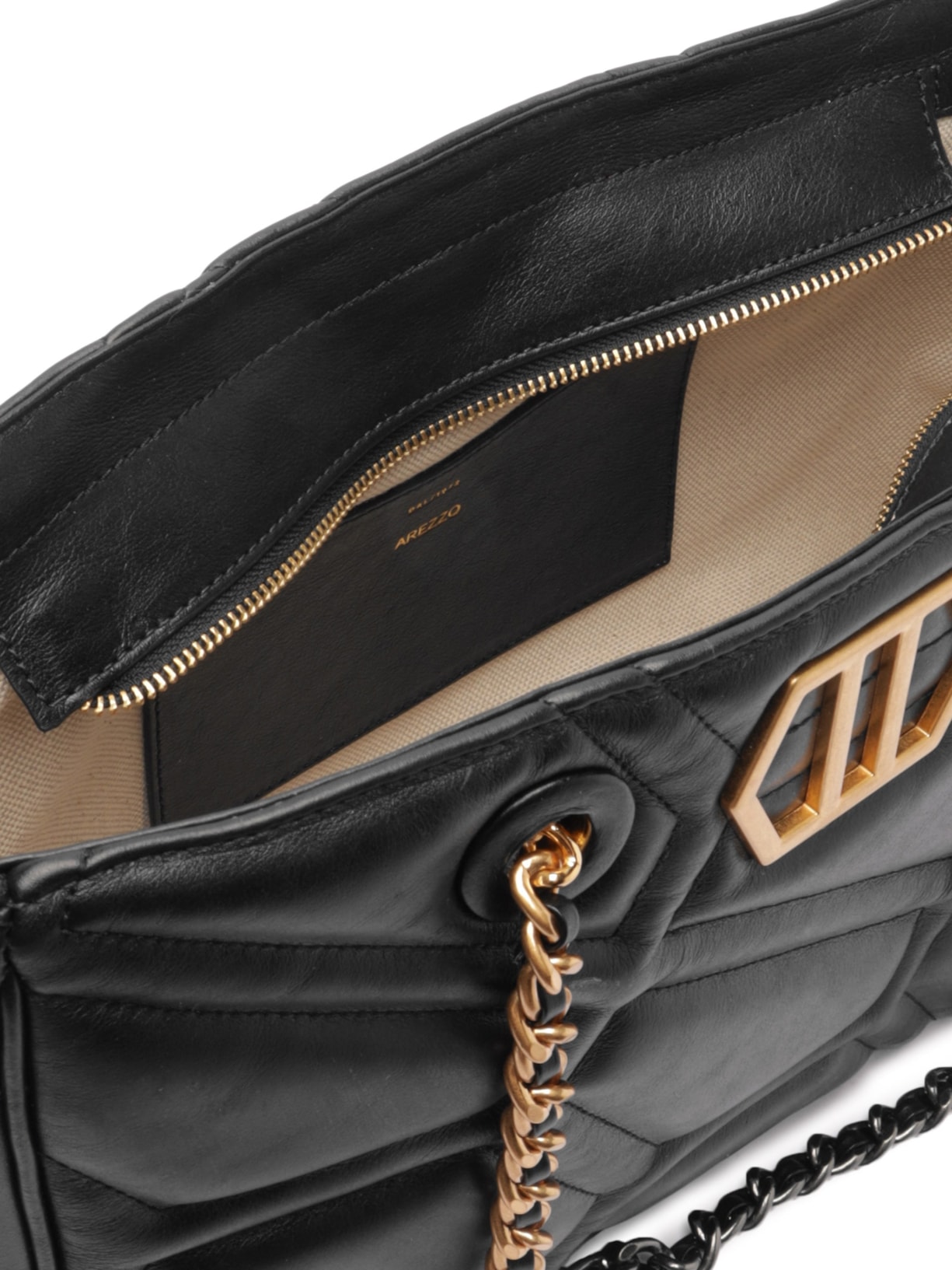 Bolsa Feminina Grande Nápoles Preto Arezzo