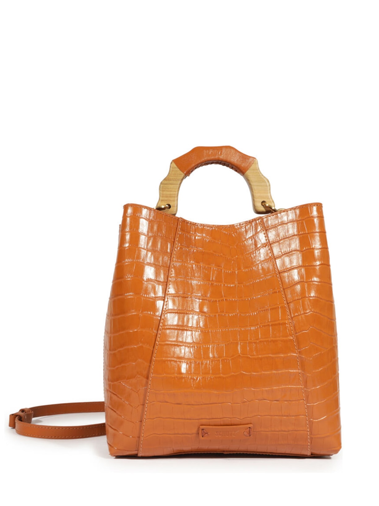 Bolsa Feminina Grande New Croco - Marrom
