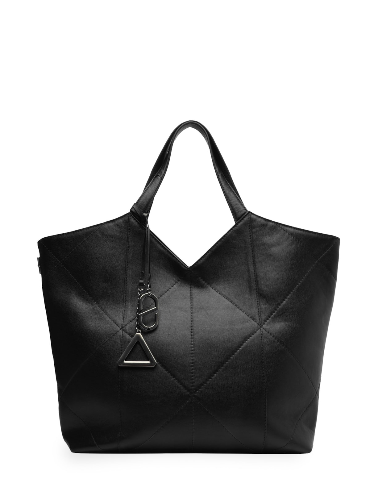 Bolsa Feminina Grande Porto Triangle - Preto