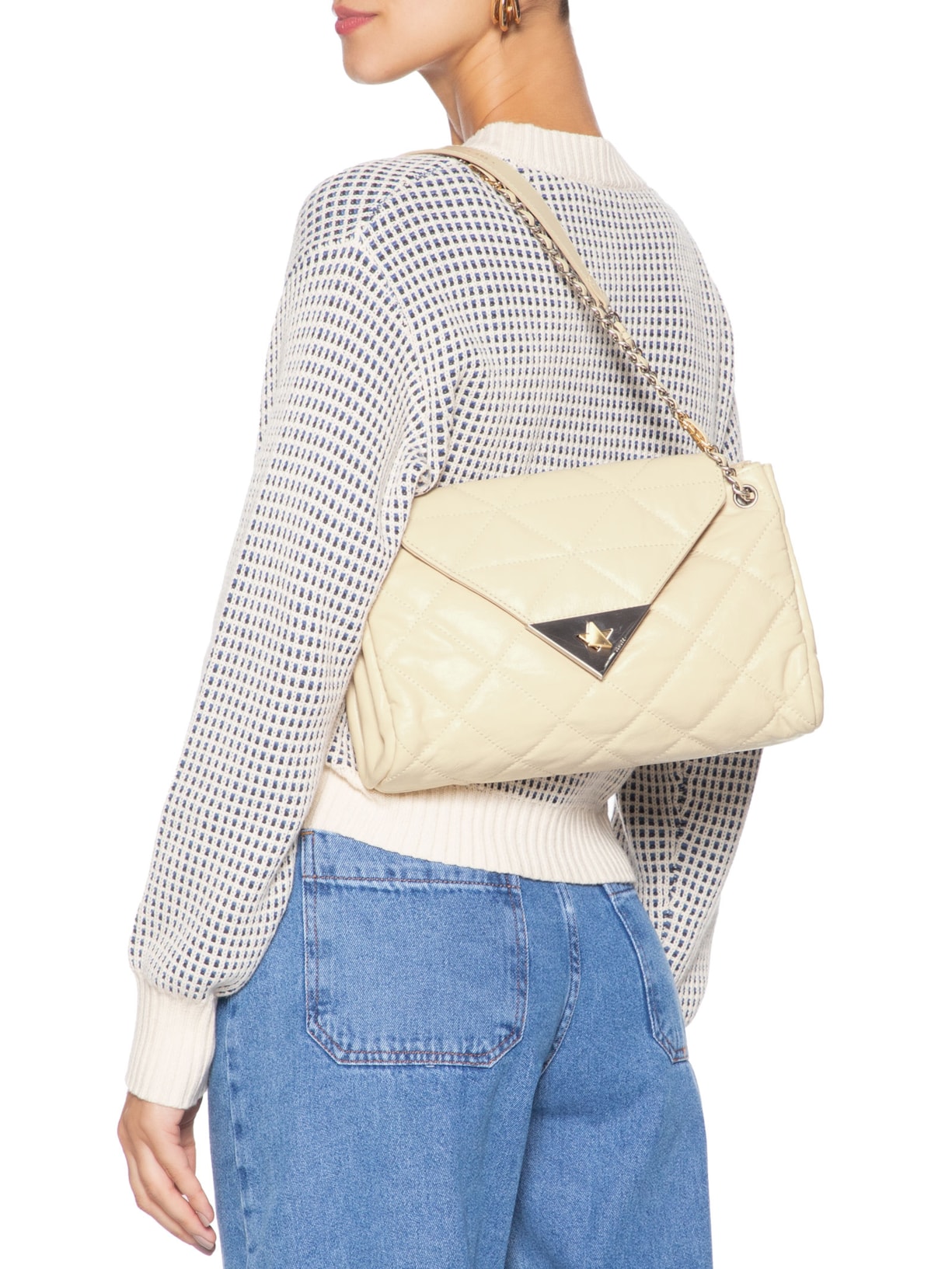 Bolsa Feminina Grande S95 Couro Branco Schutz