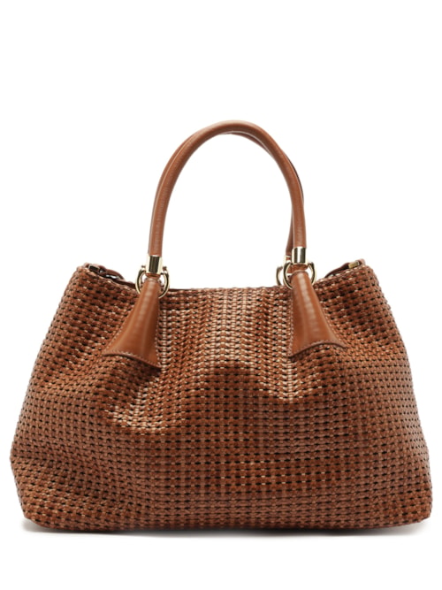 Bolsa Feminina Grande Tra Essen/Veg - Marrom