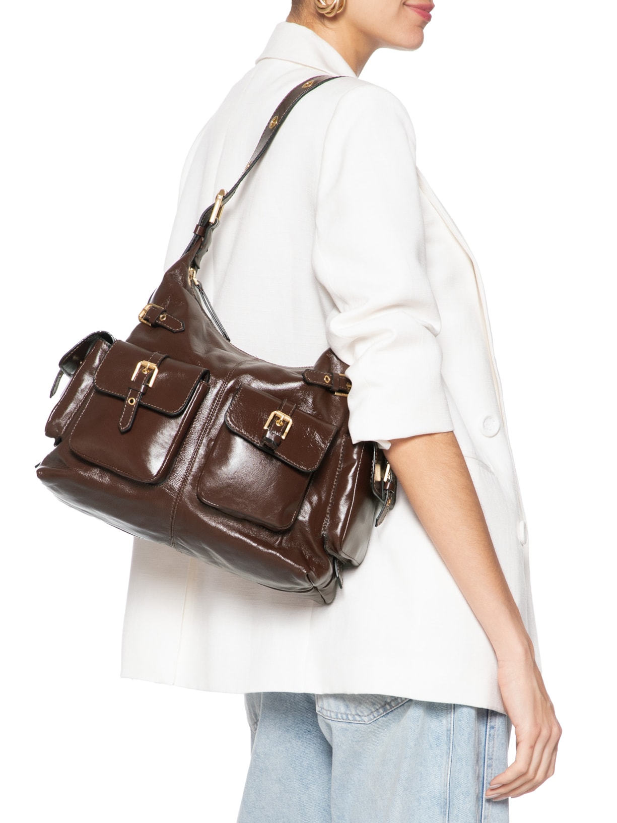 Bolsa Feminina Grande Trentino Marrom Schutz