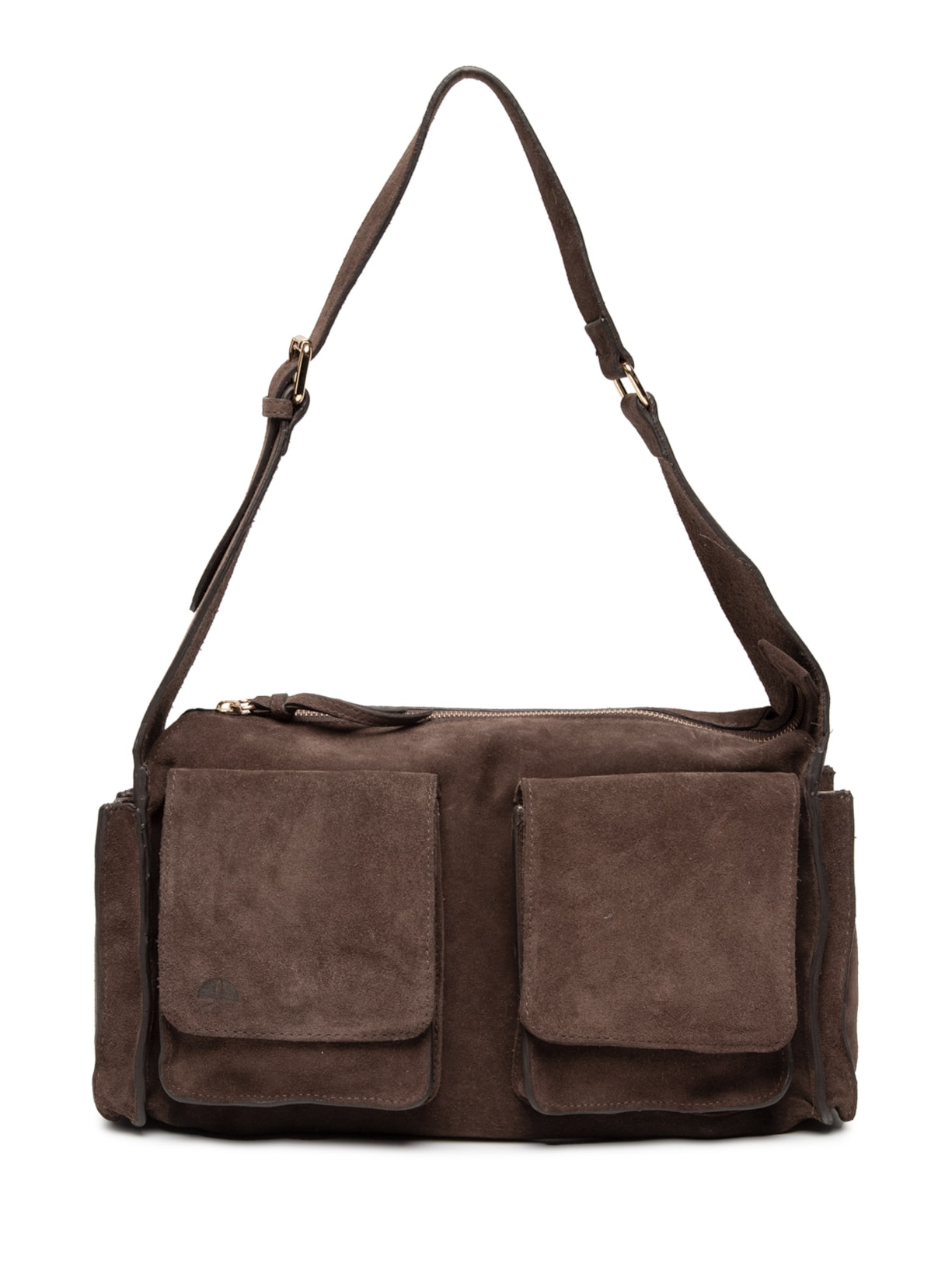 Bolsa Feminina Grande Utilitária em Camurça - Marrom