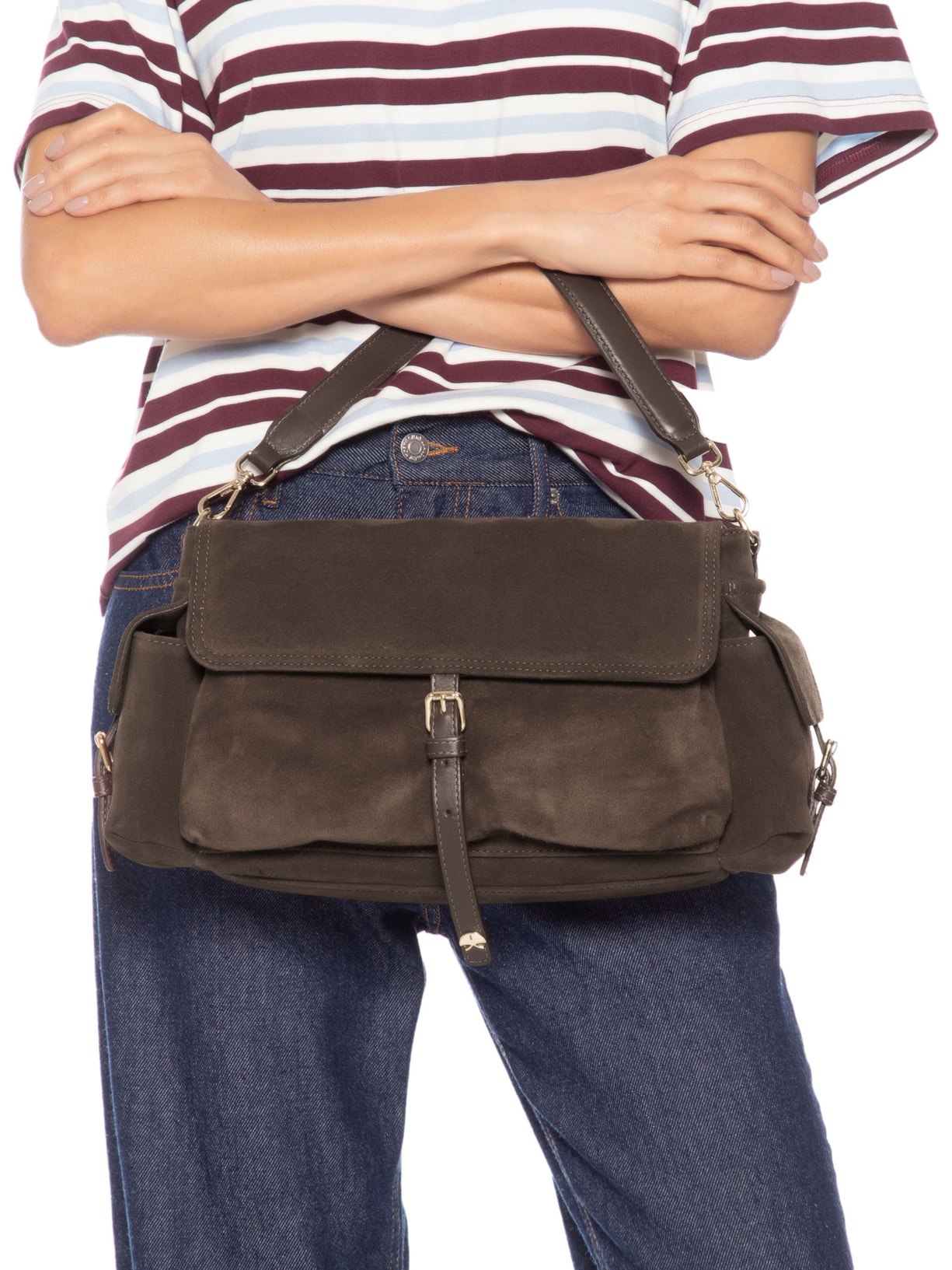 Bolsa Feminina Grande Utilitária Marrom Luiza Barcelos
