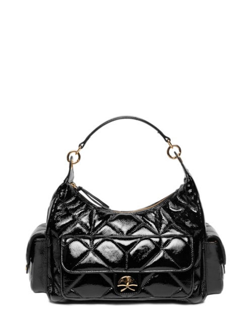 Bolsa Feminina Grande Verniz Show – Preto