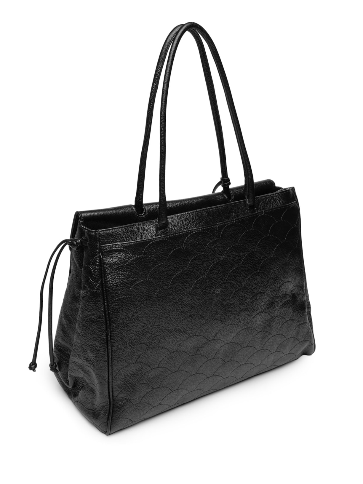 Bolsa Feminina Grande Viena Em Couro – Preto Luiza Barcelos