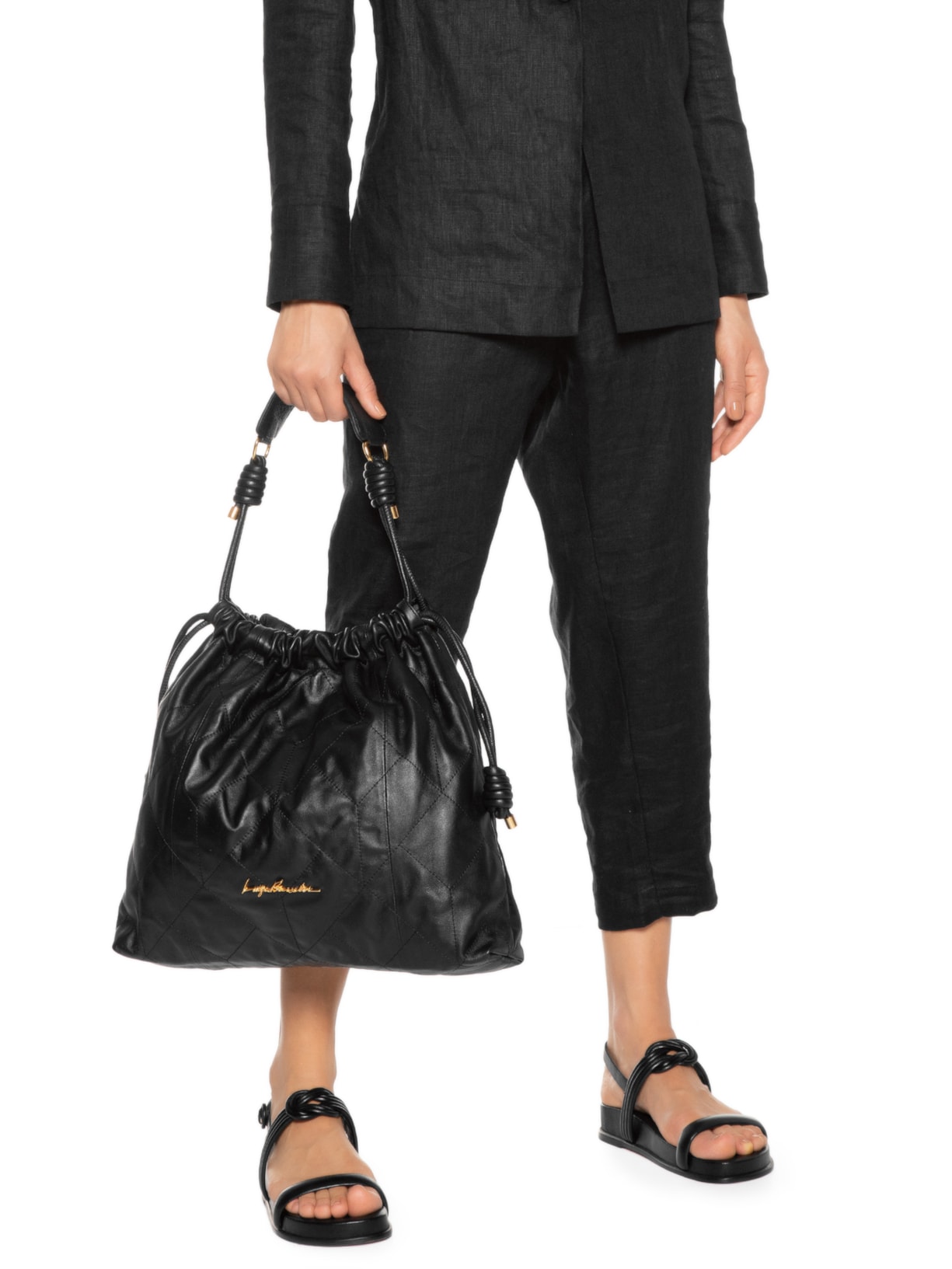 Bolsa Feminina Grease Viena Preto Luiza Barcelos