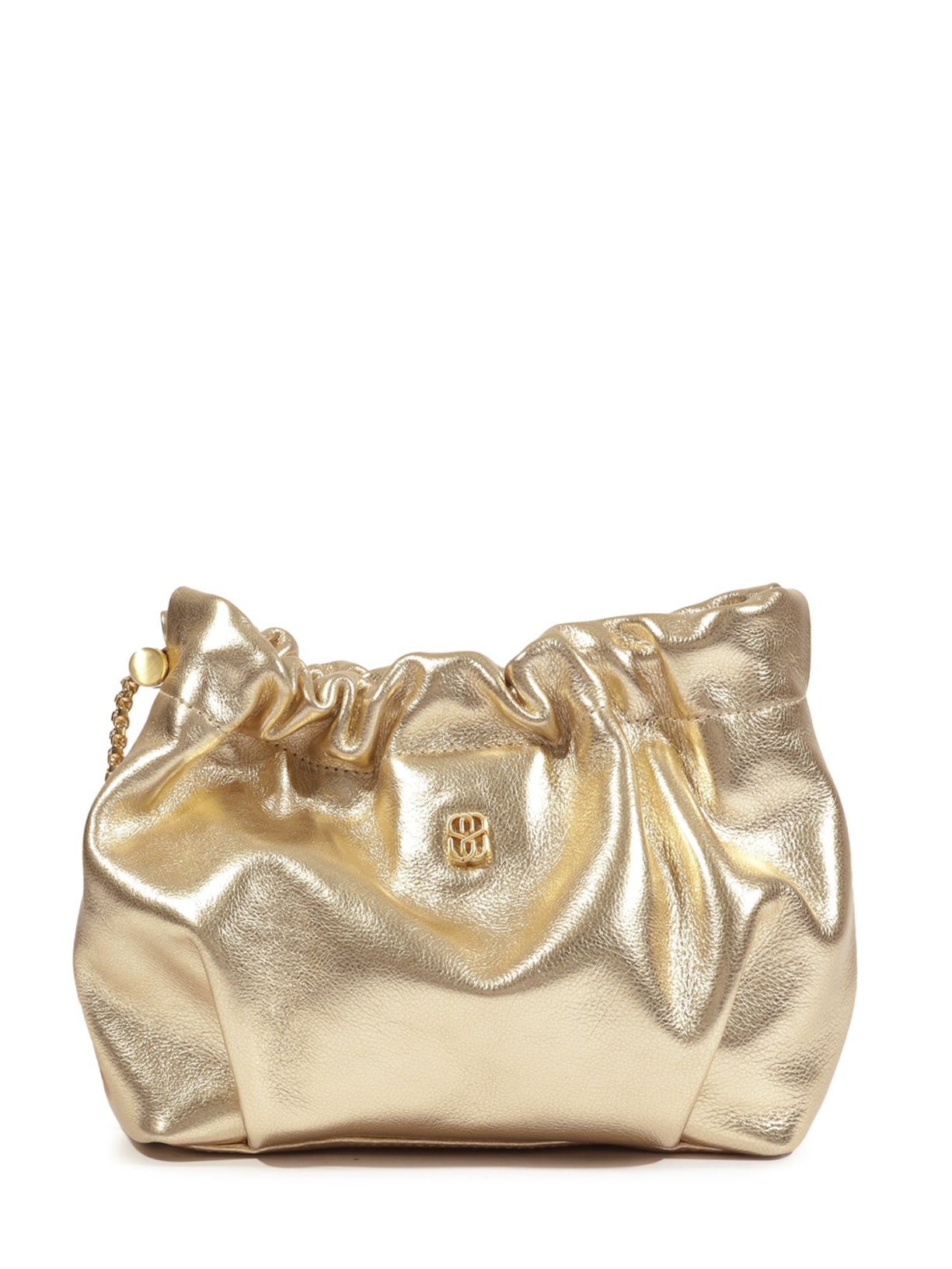 Bolsa Feminina Gwen Pequena Couro - Dourado
