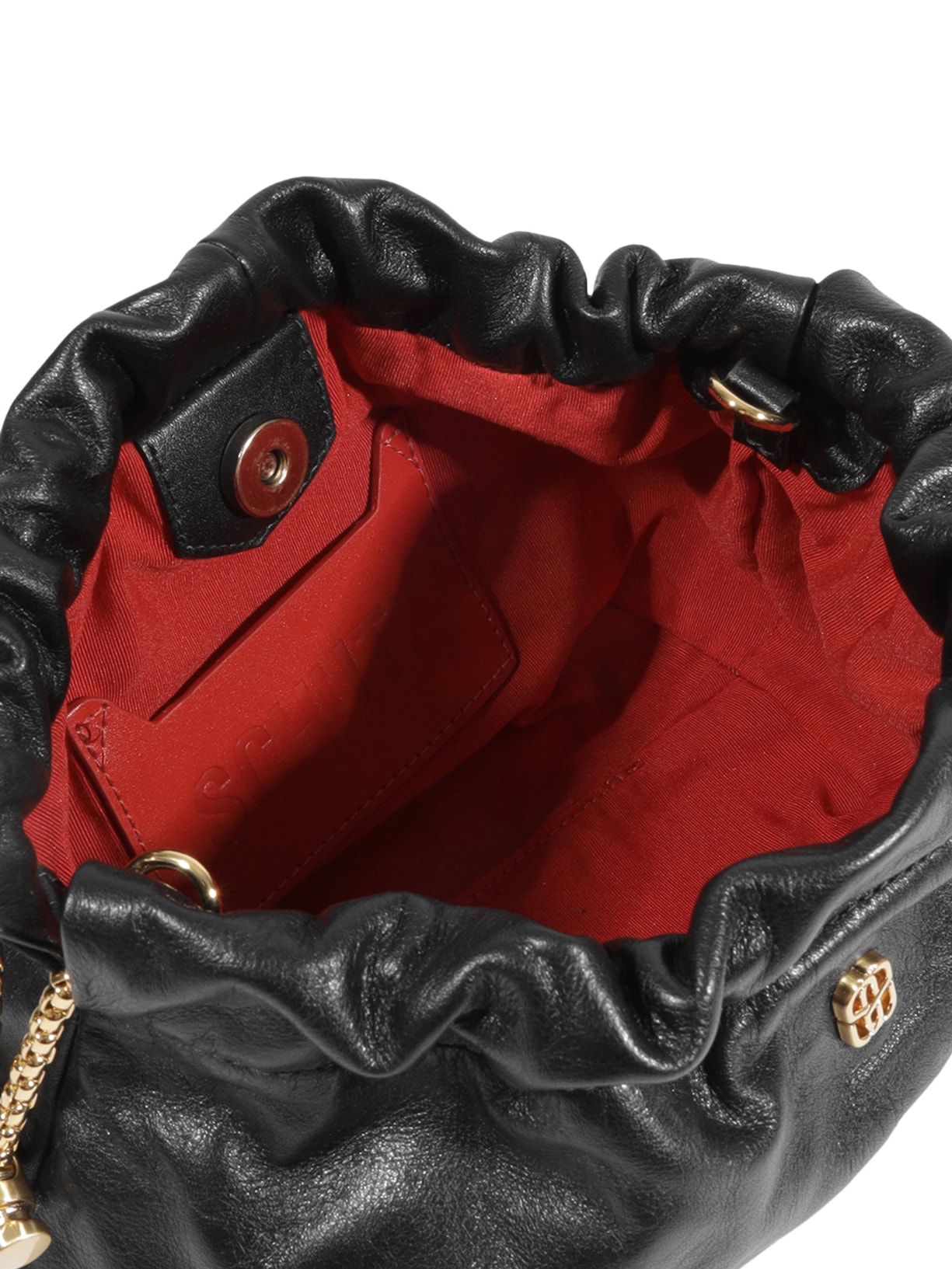 Bolsa Feminina Gwen Pequena Couro Preto Schutz