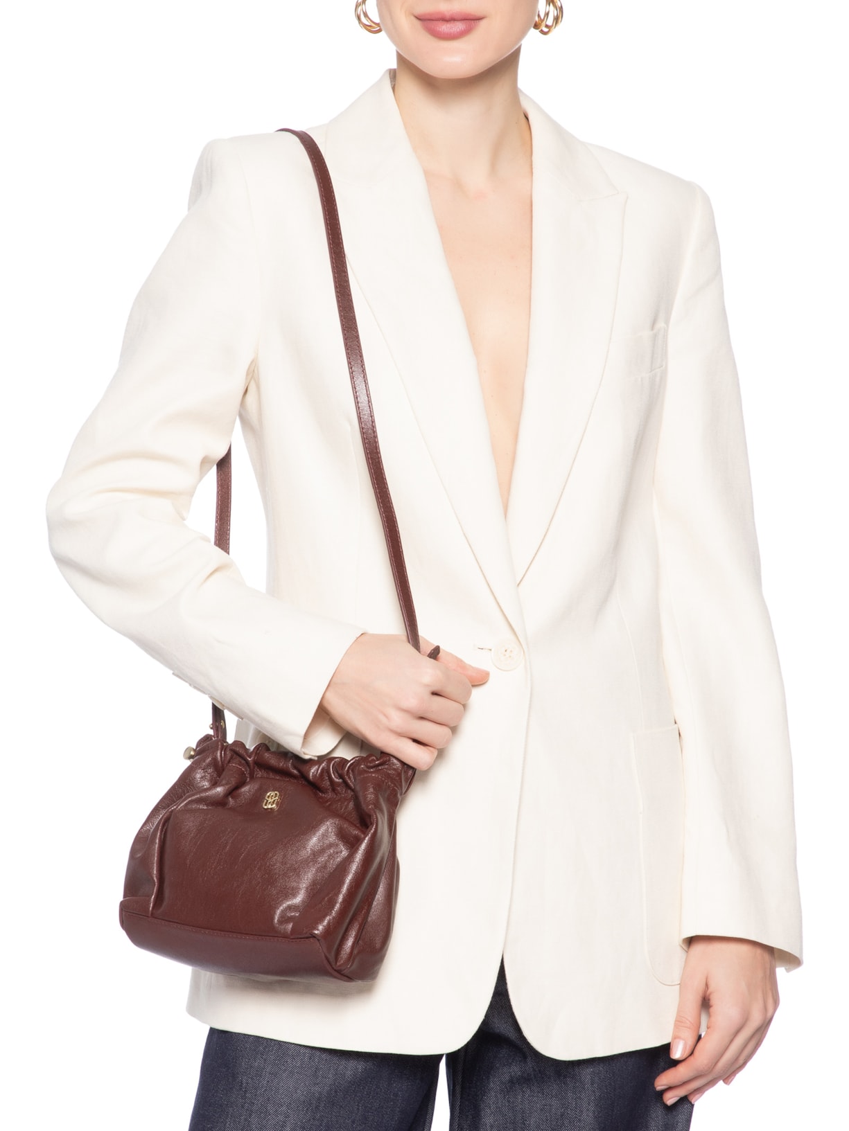 Bolsa Feminina Gwen Pequena Couro Vermelho Schutz