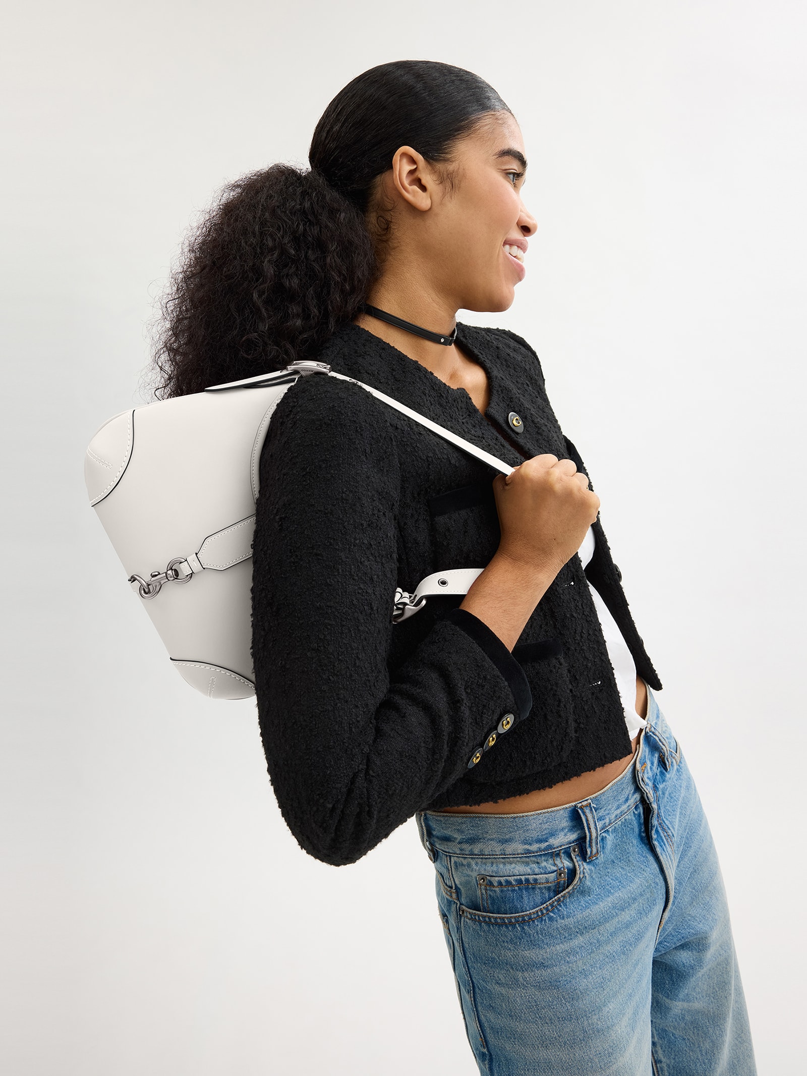 Coach - Bolsa Feminina Hamptons Hobo - Branco