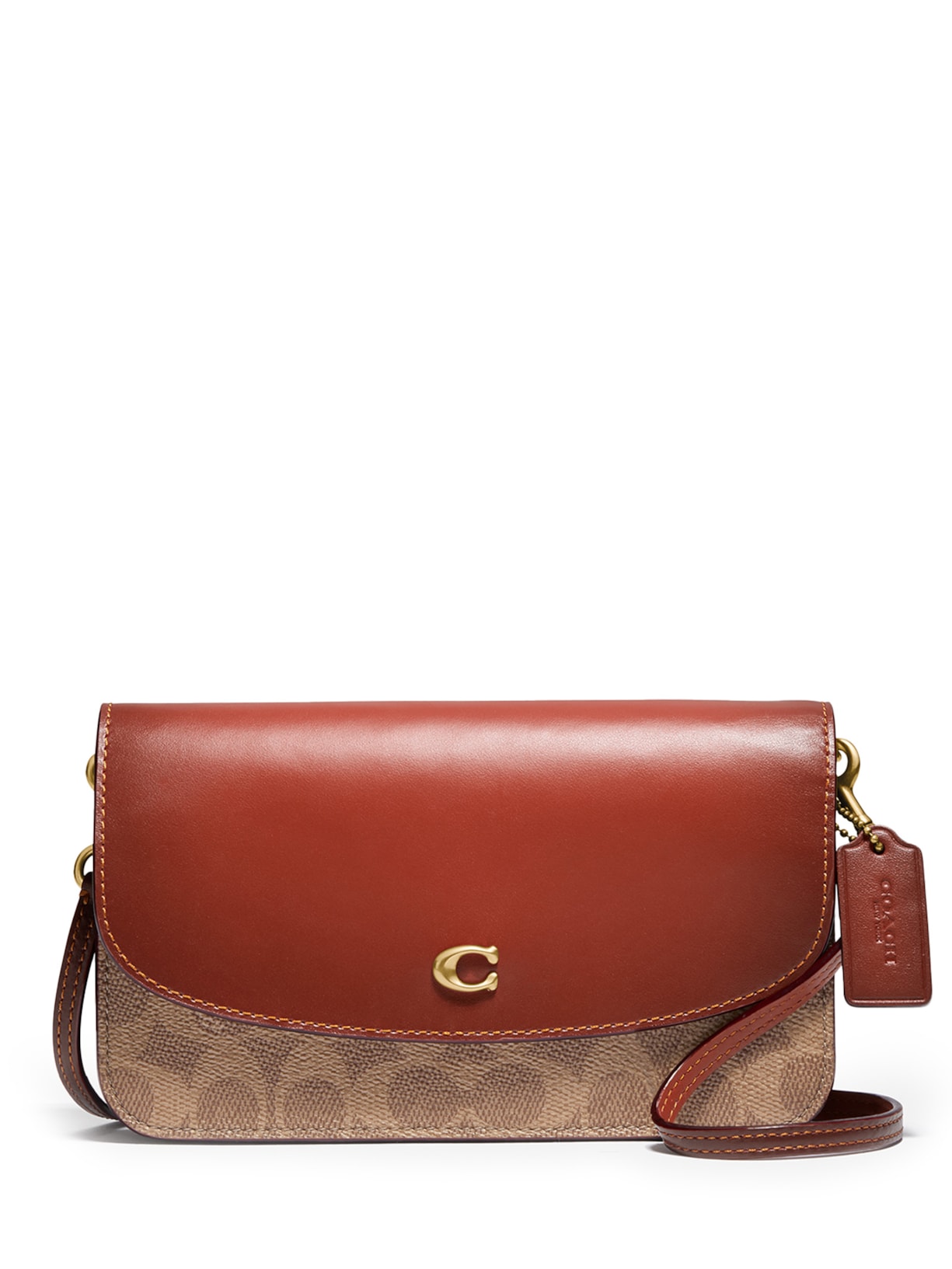 Bolsa Feminina Hayden Crossbody In Signature Canvas - Marrom