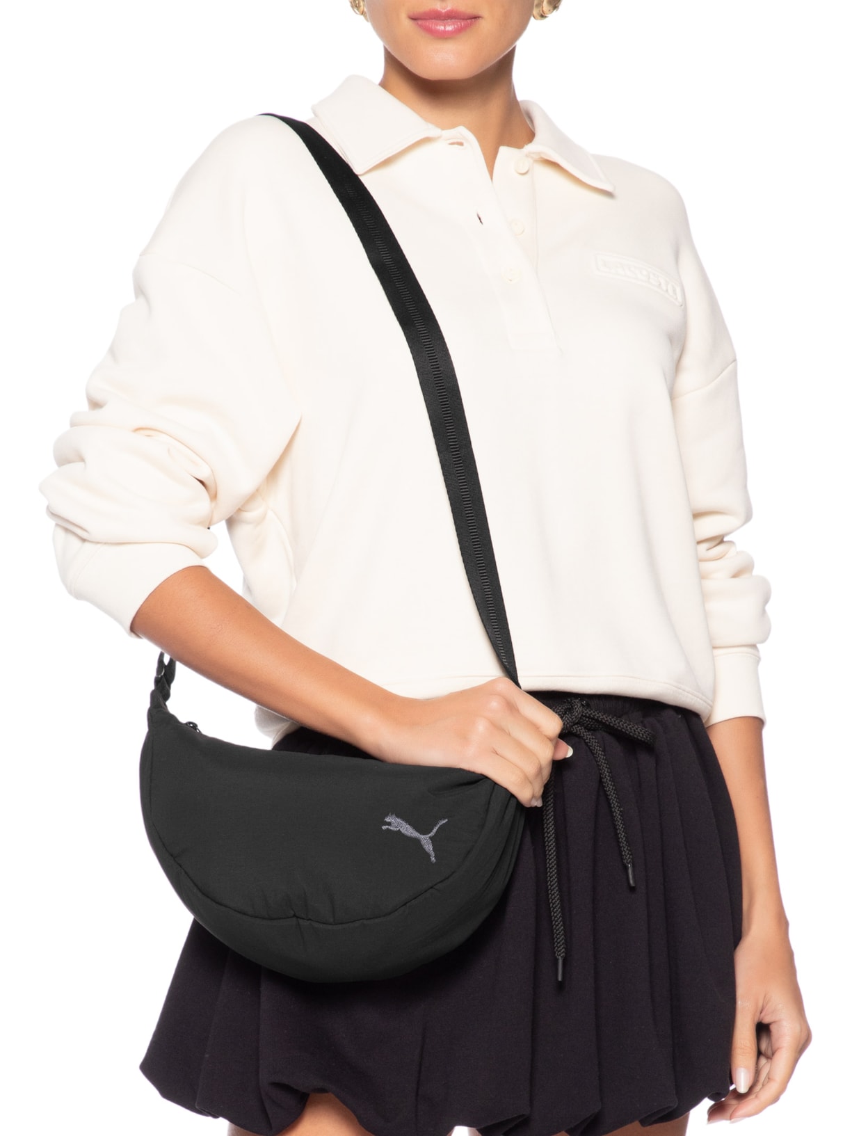 Bolsa Feminina Her Half Moon Bag Preto Puma