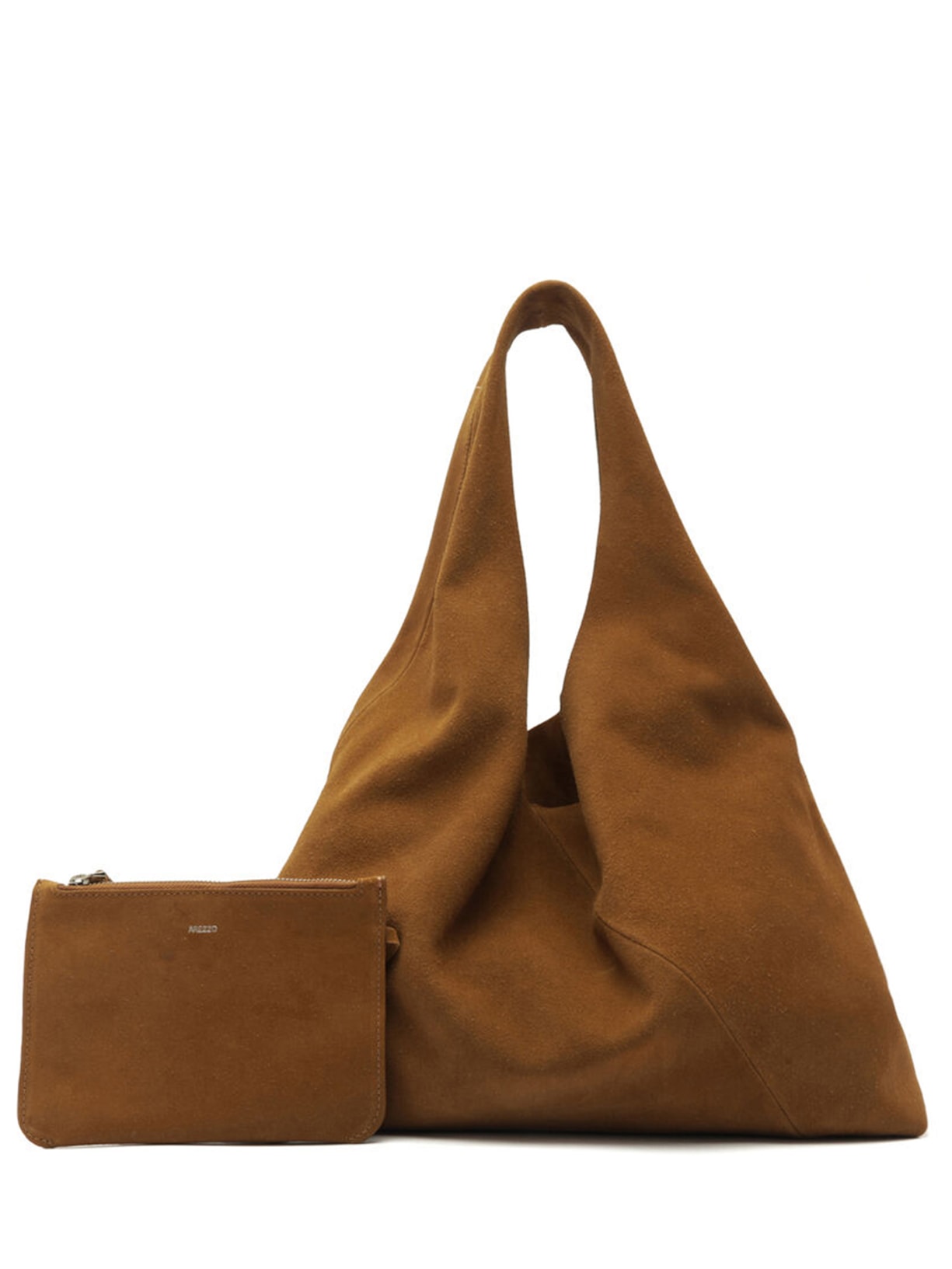 Bolsa Feminina Hobo Acamurçada Marrom Arezzo