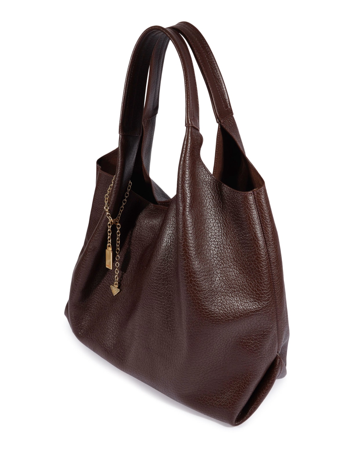 Bolsa Feminina Hobo Agnes Couro Marrom Schutz