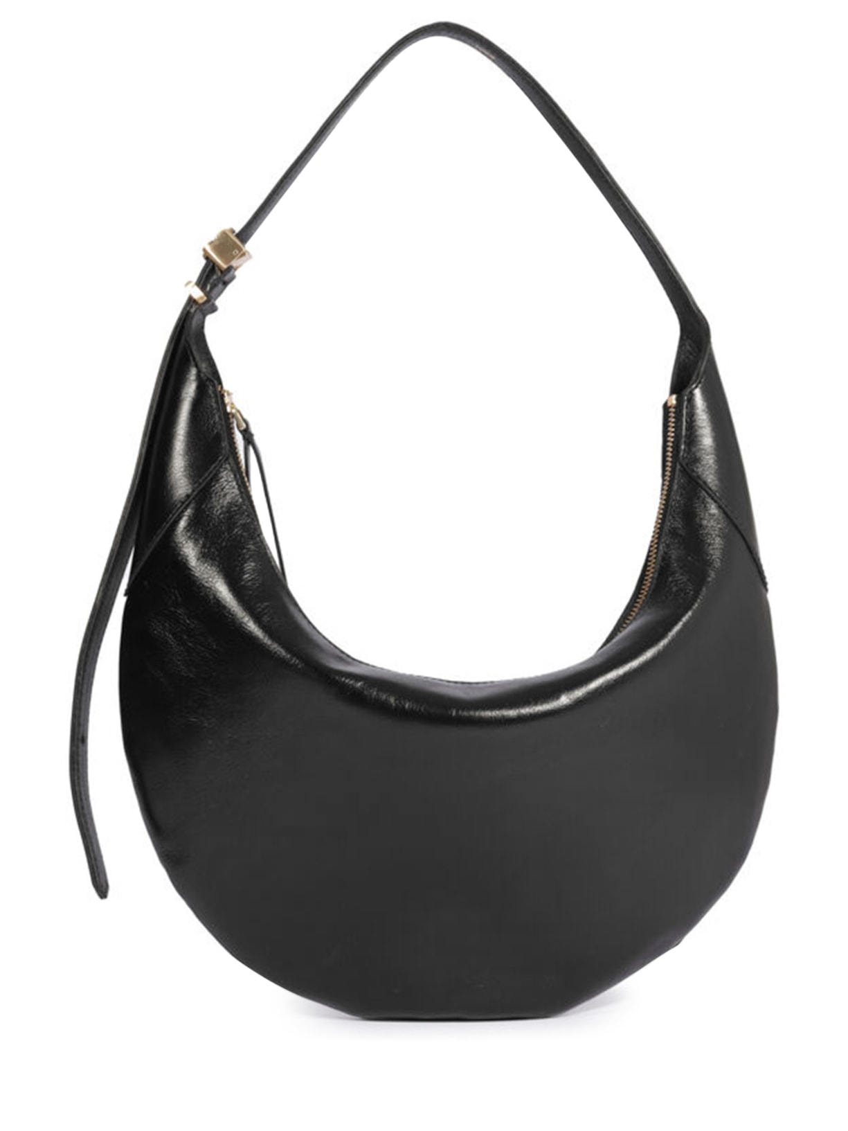 Bolsa Feminina Hobo Aura Couro - Preto