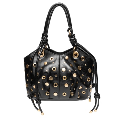 Bolsa Feminina Hobo Berry Pequena Couro - Preto
