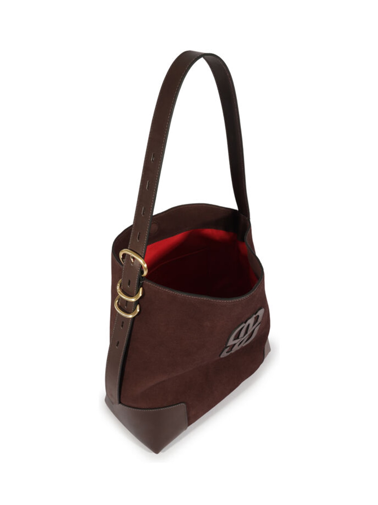 Bolsa Feminina Hobo Camurça Marrom Schutz