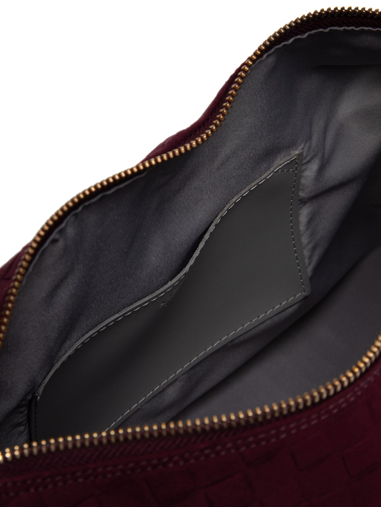 Bolsa Feminina Hobo Camurça Tressê Grande Vermelho Arezzo