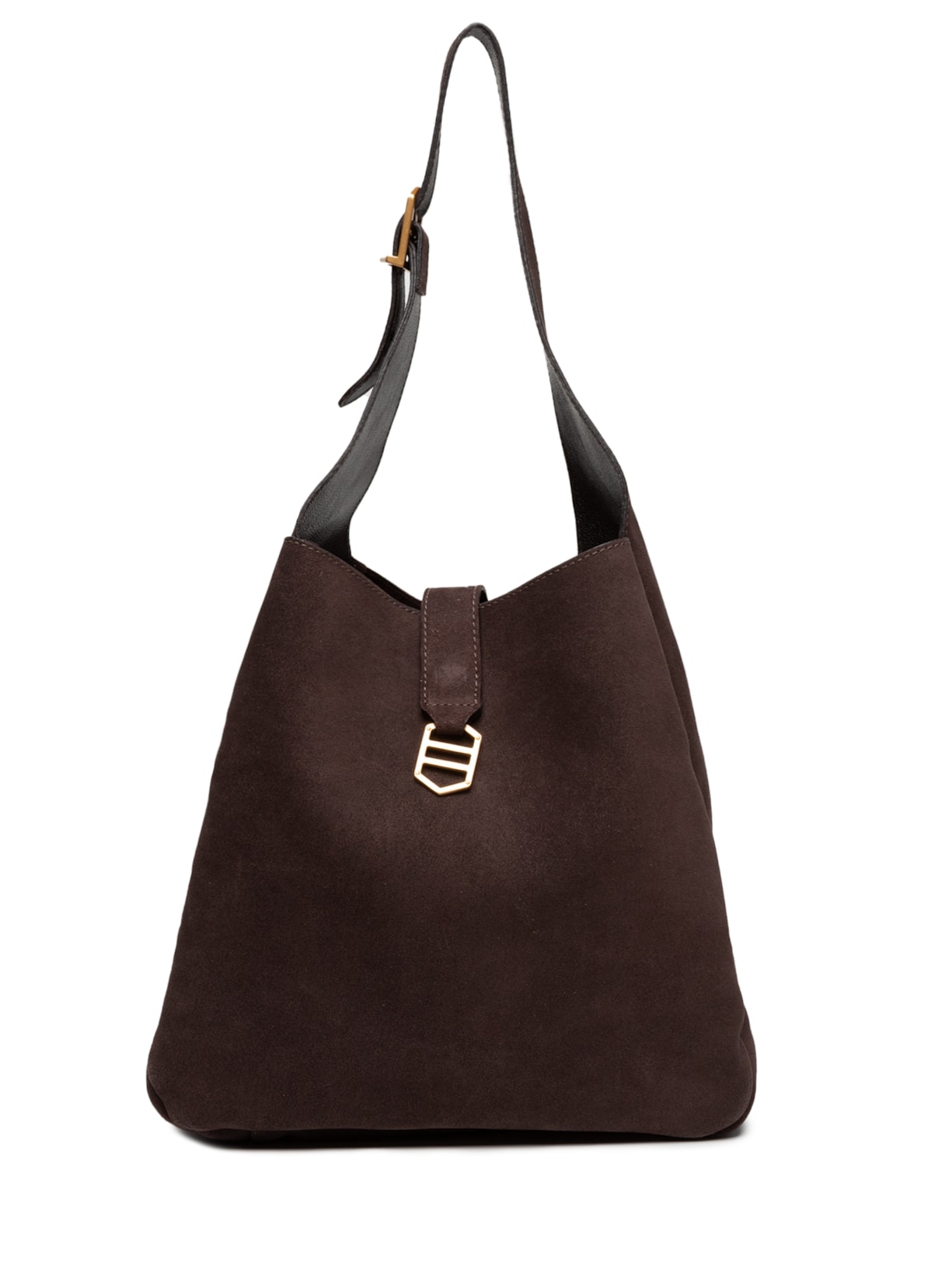 Bolsa Feminina Hobo Couro Acamurçado - Marrom